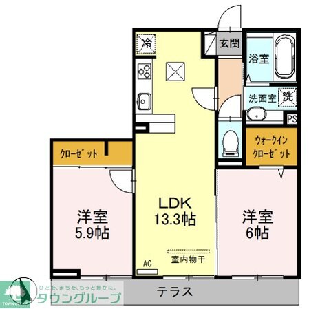 ブラウンヒルズの物件間取画像